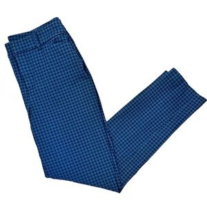Old Navy- Blue/Black Hounds tooth Pixie High Rise Ankle Pant- Size 6